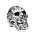 thumbnail image 1 of FDLK, anillo de calavera Punk Vintage para hombre, anillo de compromiso de Hip Hop, anillos de circón rojo a la moda para hombre, joyería para mujer, anillos de Color plateado Tan Jianjun unisex, 1 of 2