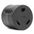 thumbnail image 2 of WEN GNA030, NEMA L5-30P Twist-Lock Power Plug to TT-30R Ready Outlet 120V 30-Amp 3600-Watt Generator to RV Adapter, Black, 2 of 3