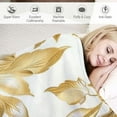 thumbnail image 3 of Creowell Throw Blankets White and Gold Bronzing Christmas Soft CozyThrow Blanket Happy Winter Holiday Blanket for Bed Couch Sofa Gifts Gift for Valentine Mother Father Couple, 3 of 6