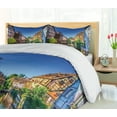thumbnail image 5 of Ambesonne Colorful Duvet Cover Sets, Canal and Houses at Colmar, 2-Queen, Cobalt Blue Multicolor, 5 of 7