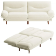 thumbnail image 2 of Homall Futon Sofa Bed with Adjustable Backrest & Five Angles Adjustable Armrests Sofa Couch for Small Spaces Living Room Office, 2 of 7