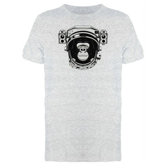 Happy Gorilla Astronaut T-Shirt Men -Image by Shutterstock, Male Medium