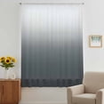 thumbnail image 3 of Grey Ombre Sheer Curtains 45 Inches Long, Gray White Gradient Modern Abstract Art Light Filering Curtains, Breathable Simi Curtain Privacy Drapes for Kitchen Bathroom Small Window Treatment, 3 of 9