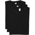 thumbnail image 6 of Access Men's Heavyweight Short Sleeve Cotton Crew Neck T-Shirt (Pack of 3) (Black, Small) AT35, 6 of 9