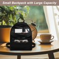 thumbnail image 5 of CHAQLIN Schnauzer Dog Small Backpack for Shopping Travel, Zipper Closure Lightweight Rucksack Polyester Mini Backpack for Women and Teenager, 5 of 8