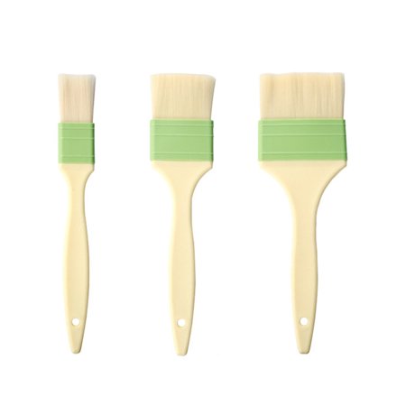 

HEMOTON 3pcs Plastic Basting Oil Brushes Barbecue Brush Kitchen Spreading Brush for Bread Cake (Small+Medium+Large Mixed Colors)