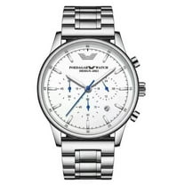 Swiss Brand POEDAGAR Sport Chronograph Men Watch Top Luxury Waterproof Luminous Stainless Steel Quartz Wristwatch Date Watches