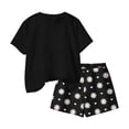 thumbnail image 7 of Auroural Toddler Girls Clothes 4T-5T Children's Summer Floral Printed Leisure Round Neck Short Sleeves Top and Shorts Two-Piece Set for Kids, 7 of 7