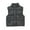 Gray, variant on Mens Sleeveless Puffer Vest Lightweight Winter Outerwear Jacket with Stand Collar and Zipper Closure for Casual Daily Wear