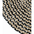 thumbnail image 3 of 2.3x4 Ft Oval Black White & Natural Jute Area Rug, Hand-Woven, Reversible, Farmhouse Boho Style, Durable & Pet-Friendly Rug for Living Room, Dining Room, and Bedroom, 3 of 5