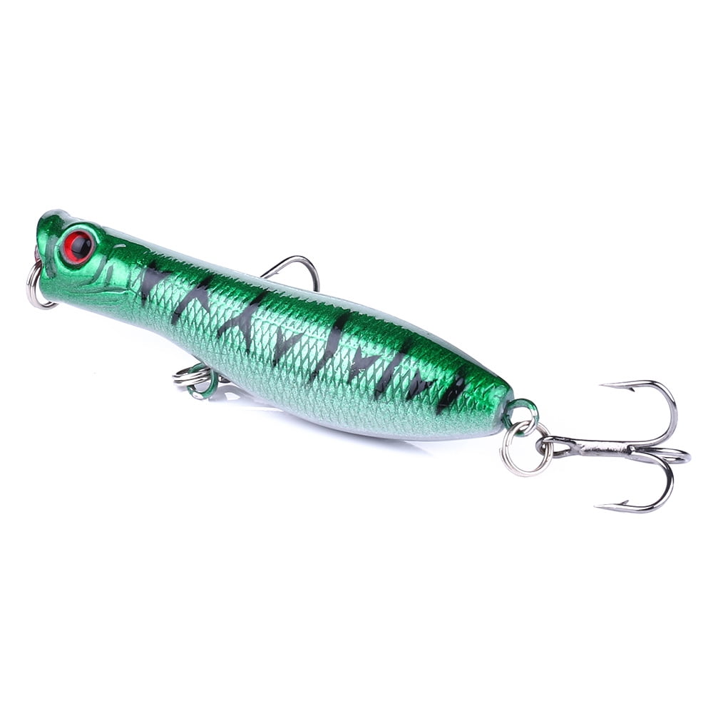 HENGJIA Top Water Popper Fishing Lures Saltwater, Pack of 5 Poppers Lures Artificial Hard Baits for Bass, Redfish, Trout, Walleye