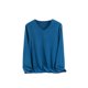 thumbnail image 1 of Minnieouse Ropa interior térmica de invierno, camiseta elástica con cuello en V grueso portátil de manga larga, Tops casuales de moda cómodos Camisetas lago azul SG Minnieouse AP013771-06, 1 of 6