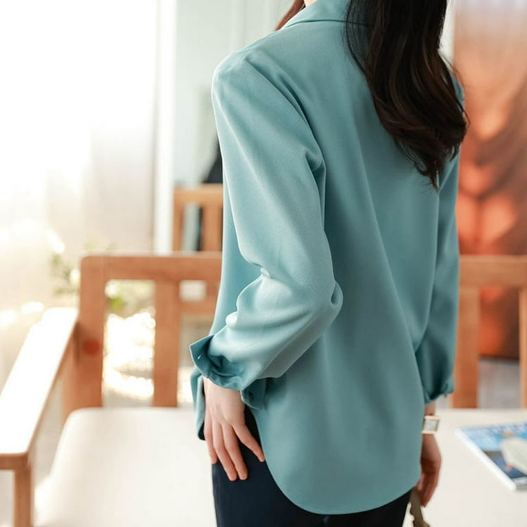 Women Plaid Shirts Spring Long Sleeve Blouses Shirt Office Lady