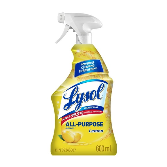 Pack of 2 Lysol All Purpose Cleaner, Lemon, 650 millilitre (Pack of 1) - Packaging May Vary