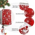 thumbnail image 2 of Small Stall Shower Curtain 36x72 Inch Narrow Half Size Red Christmas Bath Curtains Bathroom Decor, Shiny Red White Snowflake Xmas Waterproof Fabric Shower Curtain Set with Hooks 36 Inch, 2 of 8