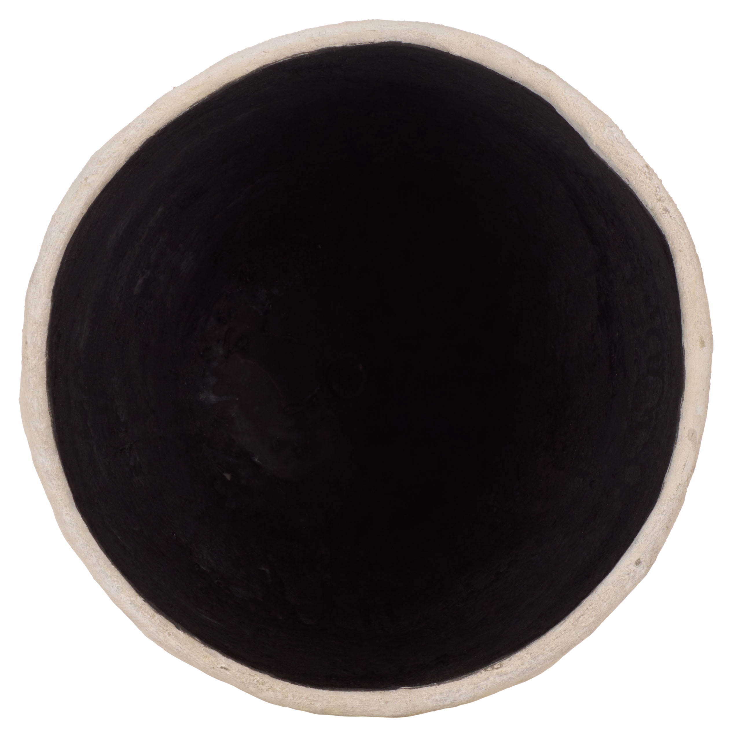 Safavieh 15.4" x 15.4" x 21.3" Round Beige Cement Bamboo Plant Pot