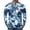 Blue, variant on Active Quarter Zip Performance Top for Men, All-Over Camo Print Long Sleeve Moisture Wicking Shirt - Stretchy Breathable Gym Running Outdoor Athletic Wear Multicolor XXL