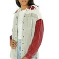 thumbnail image 4 of Women's Gameday Couture Red Ole Miss Rebels Vintage Wash Corduroy Full-Snap Hooded Shacket, 4 of 4