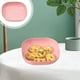 thumbnail image 5 of Plato de hueso rosa poco profundo, bandeja para alimentos húmedos ancha para gatitos y gatos de patas cortas, 5 of 6