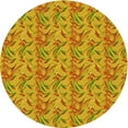 thumbnail image 1 of Ahgly Company Indoor Square Patterned Deep Yellow Area Rugs, 3' Square, 1 of 6