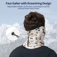thumbnail image 4 of Neck Gaiter Face Cover Scarf, Cute Dog Puppy outdoor Soft Face Sun Mask Cover Scarf Headband Cooling Sweat Absorbing Bandanas Hiking Cycling Running, 4 of 7