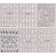 thumbnail image 1 of 6 Sheets Flower Nail Art Stickers Embossed Floral Nail Decals Nail Art Supplies, 1 of 2