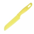 thumbnail image 2 of Wosthever Juegos de cocina para niños, utensilios de cocina seguros para niños de plástico Real para frutas, lechuga, bordes dentados, platos, Mostrada amarillo, 2 of 6