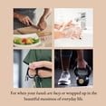 thumbnail image 4 of Emily C's Ring Holder Necklace - Stainless Steel Necklace with Sterling Silver Finish - Engagement Gift for Doctors & Nurses - Silver Jewelry for Mom or Grandmother - Drop, 4 of 8
