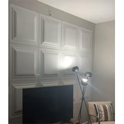 White 2 ft. x 2 ft. Decorative Square Drop Ceiling Tile, Lay-In PVC Ceiling Panels (48 sq.ft./Case)