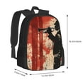 thumbnail image 2 of Balery Silhouette Trumpet Red Art Backpack for Men and Women - Durable 600D Oxford Cloth -Large Capacity, Water-Resistant School, Travel, and Hiking Bag, 2 of 7
