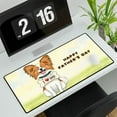 thumbnail image 3 of Cute Papillon Loves Dad Happy Father's Day Desk Mat Full Keyboard Mouse Pad Pap Butterfly Dog Lover Large Mousepad - 12008, 3 of 5
