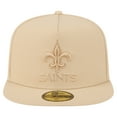 thumbnail image 2 of Men's New Era  Light Beige New Orleans Saints Color Pack A-Frame 59FIFTY Fitted Hat, 2 of 5