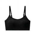 thumbnail image 6 of Usaibhir 10-18T Girls Adjustable Strap Solid Color Training Bra Sets Wireless Crop Cami Sports Padded Bra, Pack of 5, 6 of 8