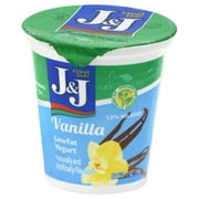 J&J Lowfat Yogurt Vanilla, 7.0 Oz.
