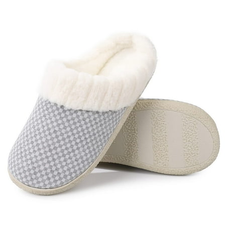 

HA-EMORE Women Soft Plush Lightweight House Slippers Winter Warm Arch Support Slippers