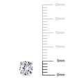 thumbnail image 4 of Everly Women's 1 1/5ct TGW Created White Sapphire 10k White Gold Solitaire Stud Earrings, 4 of 7