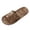 Brown, variant on Women Slippers Spring And Summer Slippers Female Rattan Grass Woven Household Indoor Couples Soft Sole Silent Floor Linen Slippers ,Us Size:7.5