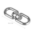 thumbnail image 2 of Swivel Hooks Heavy Duty, 8 character Ring Swivel Eye Hook, 360° Smooth Rotation Heavy Duty 304 Stainless Steel Swivel Ring, Double Ended Swivel Eye Hooks For Web Tree Swing, 2 of 8