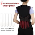 thumbnail image 2 of Magnetic Back Support Self-Heating Therapy Vest Full Back Support 108 Pieces Magnets Waist Back Brace Corrector Posture Belt Decompression Lumbar Spine Shoulder,XL, 2 of 7