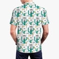 thumbnail image 4 of Balery Hello Summer Printed Men’s Short Sleeve Polo Shirt, Midweight Men's Shirt,Golf Polo shirts -Large, 4 of 9