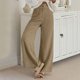 thumbnail image 1 of WILLBEST Pantalones Casuales elegantes para Mujer, de Pana de Color Liso, con Diseño de Doble Botón, Cintura Semielástica, Corte Recto para Primavera y Otoño. Extra Grande, 1 of 7