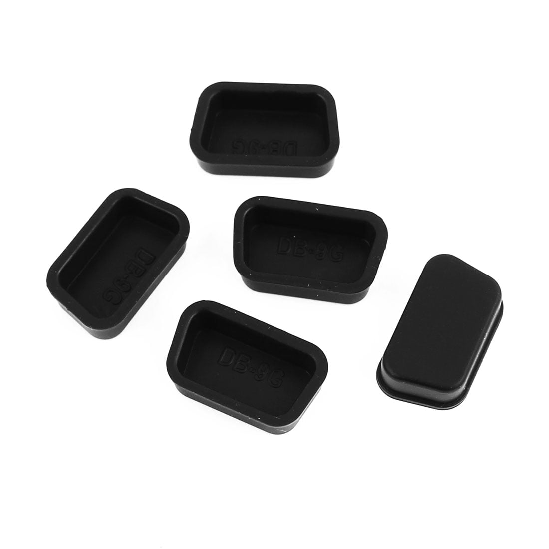 10Pcs TYPE-C Black Silicone Anti-dust Stopper/Plug for Protect Data Port 