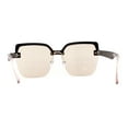 thumbnail image 4 of Womens Rimless Butterfly Chic Light Fashion Sunglasses Brown Light Brown, 4 of 4