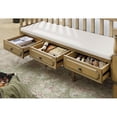 thumbnail image 2 of Bowery Hill Solid Wood Natural Tone Storage Bench Rectangular 60" Unassembled, 2 of 6