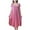 Pink, variant on TFEOQRY Fashion Nightgowns for Women Solid Color Soft Breathable Knee-Length Short Sleeved Nightdress Pink