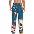 thumbnail image 6 of Mens Pajama Pants, Astronaut Skeleton Space Soft Sleep & Lounge Pants for Men, Cuteness Casual PJ Bottoms Pants with Pockets, 6 of 7