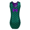 thumbnail image 2 of iiniim Girls Kids Swimming Gymnastic Unitard Swimsuit Sleeveless One Piece Mermaid Scale Ballet Leotard Costume, 2 of 6