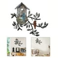 thumbnail image 2 of Birds Wall Decor Metal Tree with Birdhouse Wall Art Hanging Outdoor Wall Brown, 2 of 9