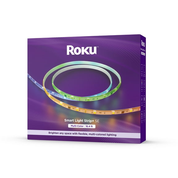 Roku Smart Home Smart Light Strip  SE Wi-Fi - Enabled Indoor LED 16.4 ft (18 Watt) with Multi-Colored Section Control