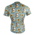 thumbnail image 4 of joogoo Cow with Hat Sunflowers Pattern Men's Cycling Jerseys Mountain Bike Short Sleeve Tops 2XL, 4 of 7